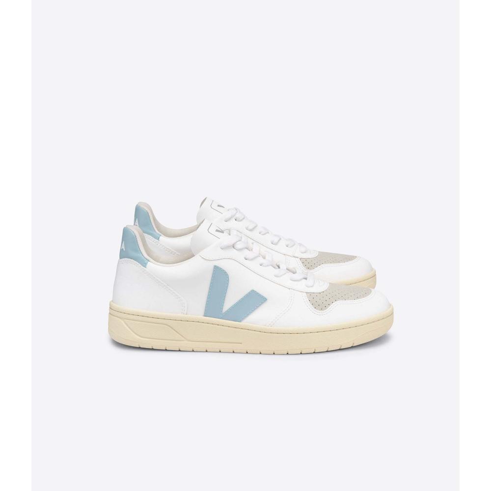 Veja V-10 CWL Cipő Női White/Turquoise | HU 579YXF